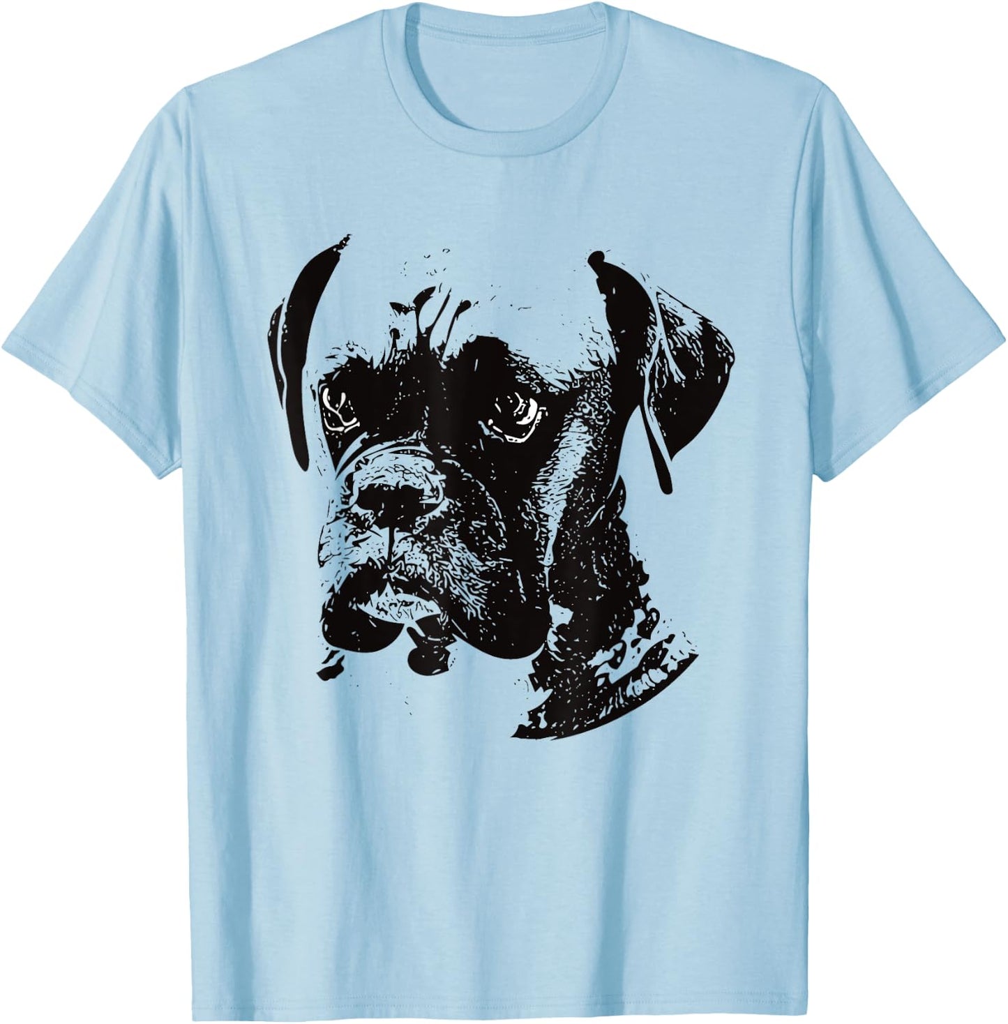 Boxer Dog Men Women Girls Kids T-Shirt - T-Shirt | Light Blue