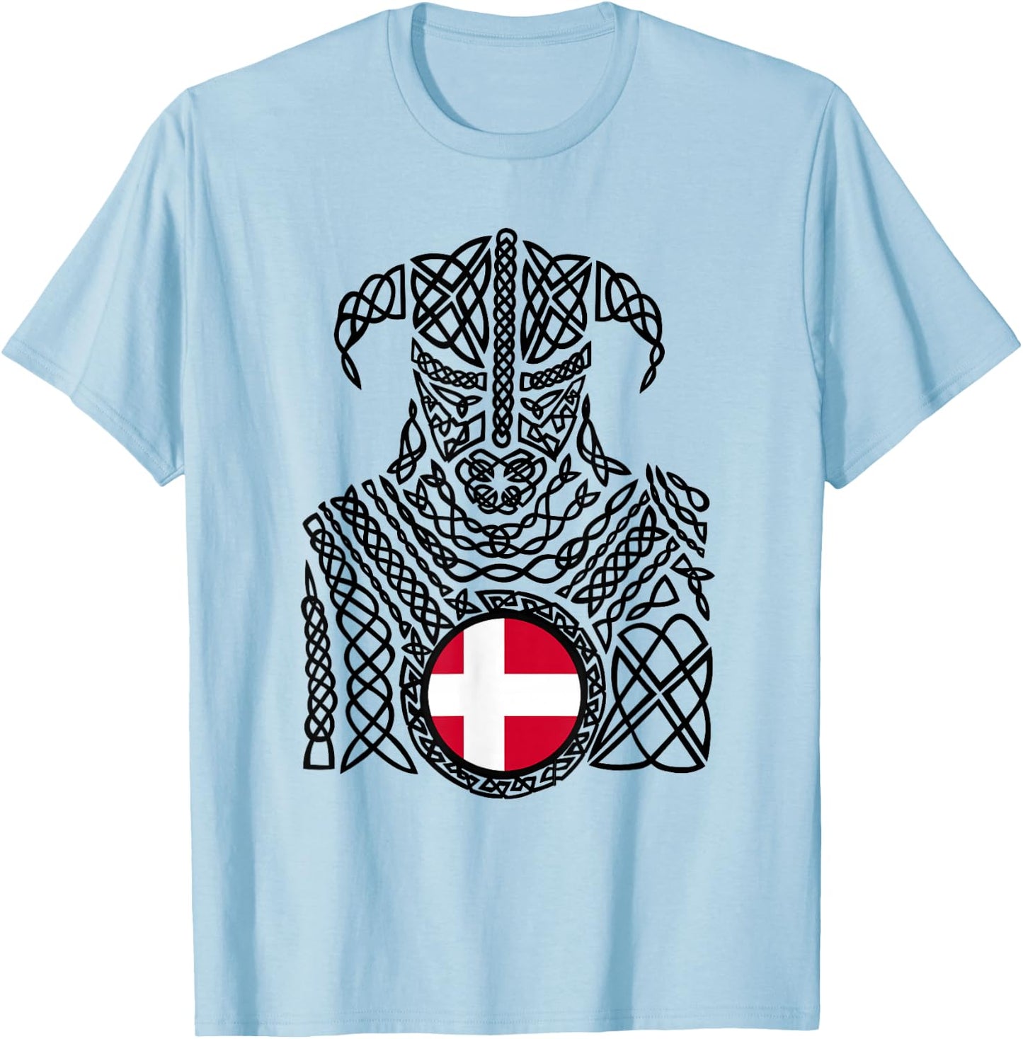 Denmark Danish Viking Gift T-Shirt - T-Shirt | Light Blue