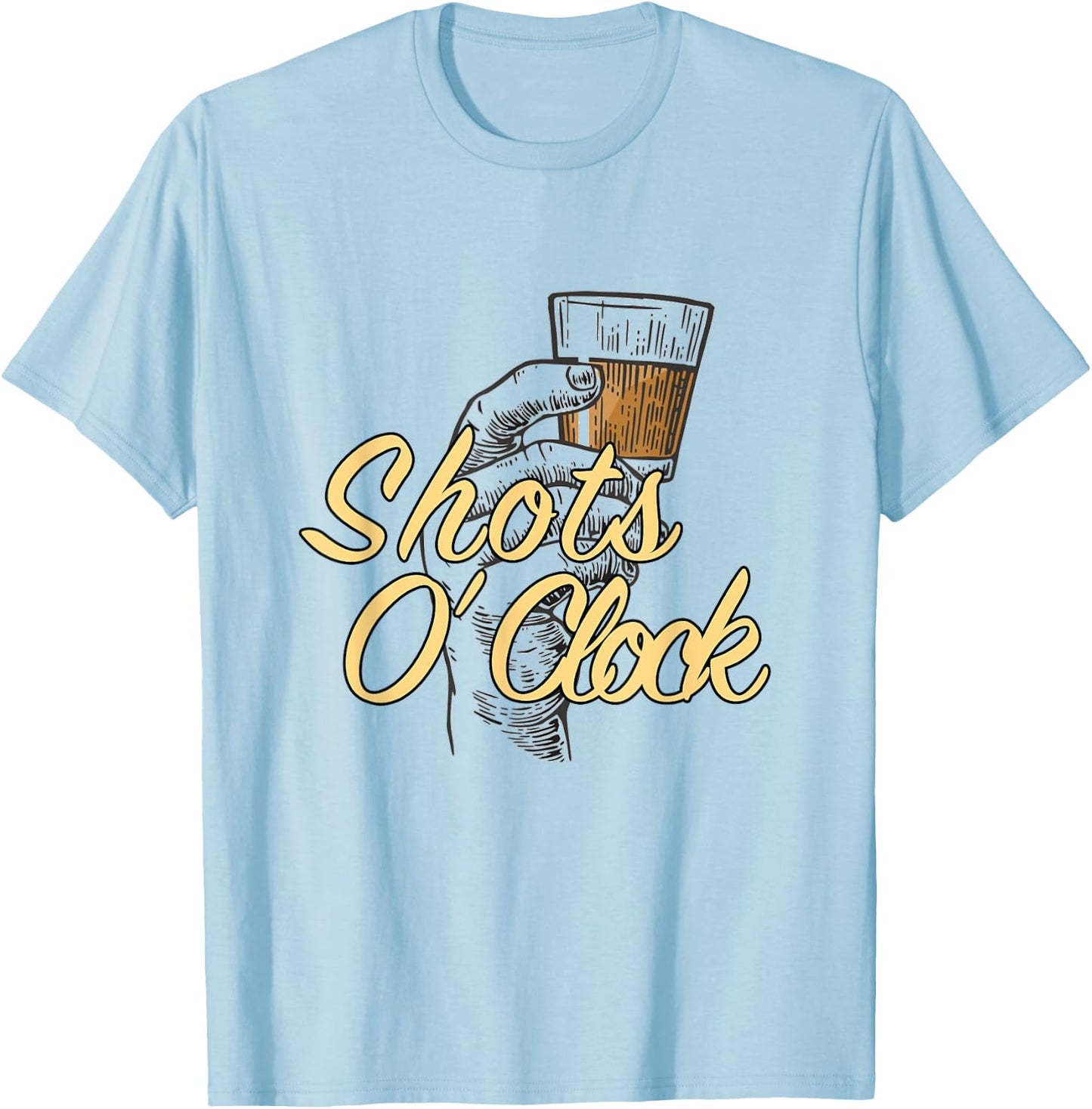 Shots O' Clock T-Shirt - T-Shirt | Light Blue