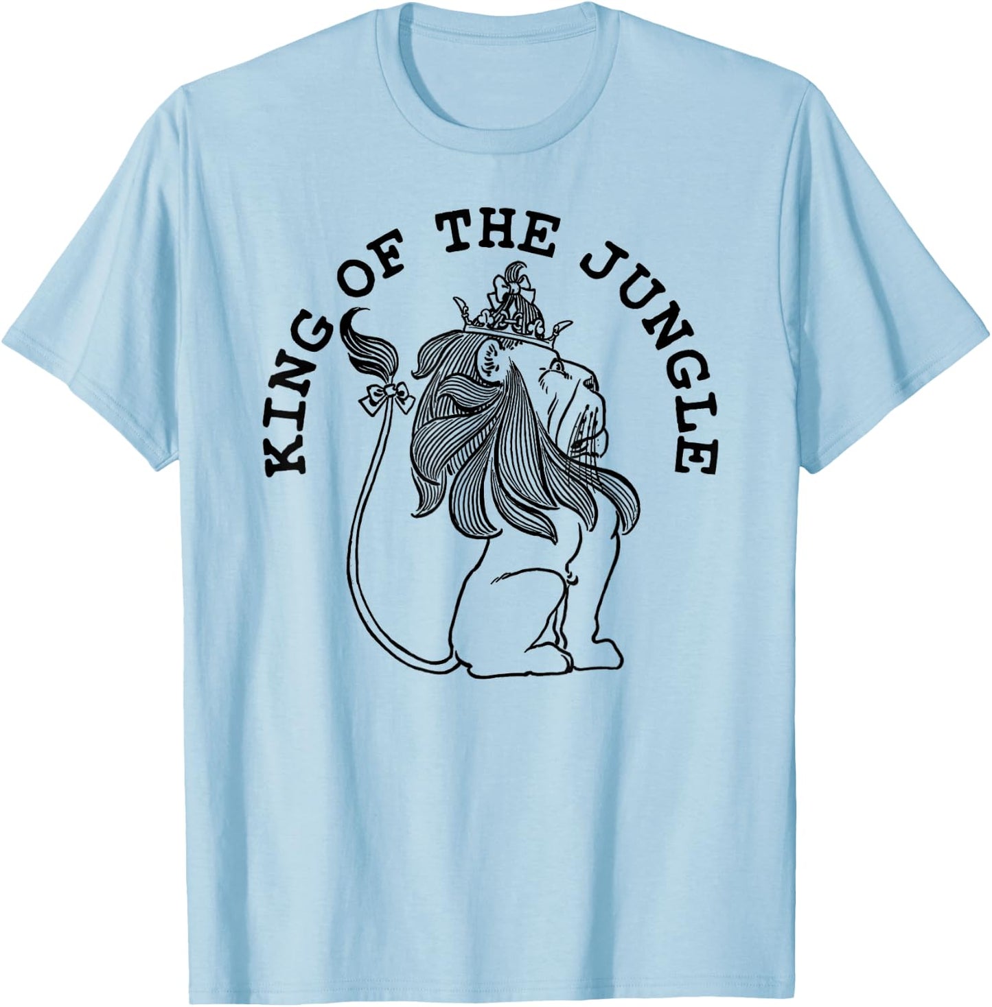Wizard of OZ Cowardly Lion Vintage King of The Jungle Shirt T-Shirt - T-Shirt | Light Blue