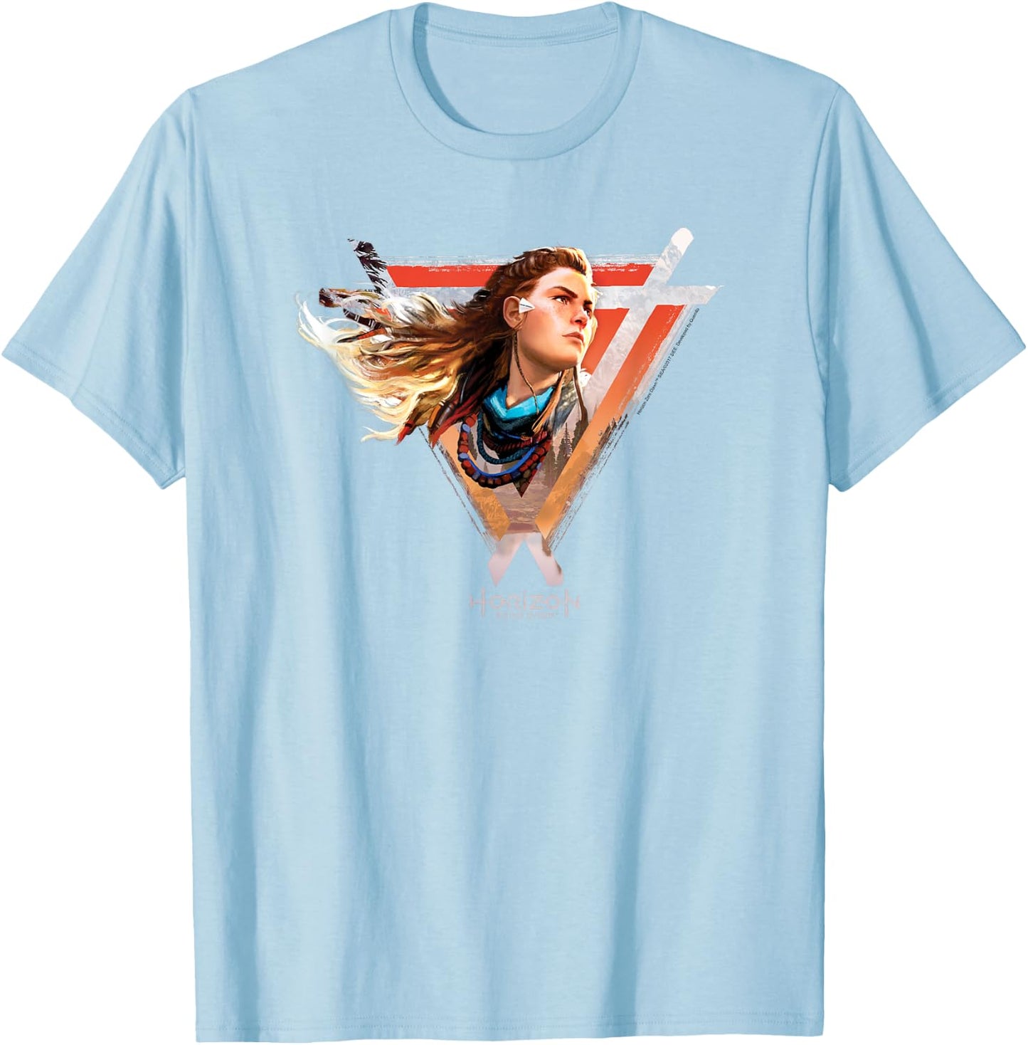 Horizon Zero Dawn Aloy Hair T-Shirt - T-Shirt | Light Blue