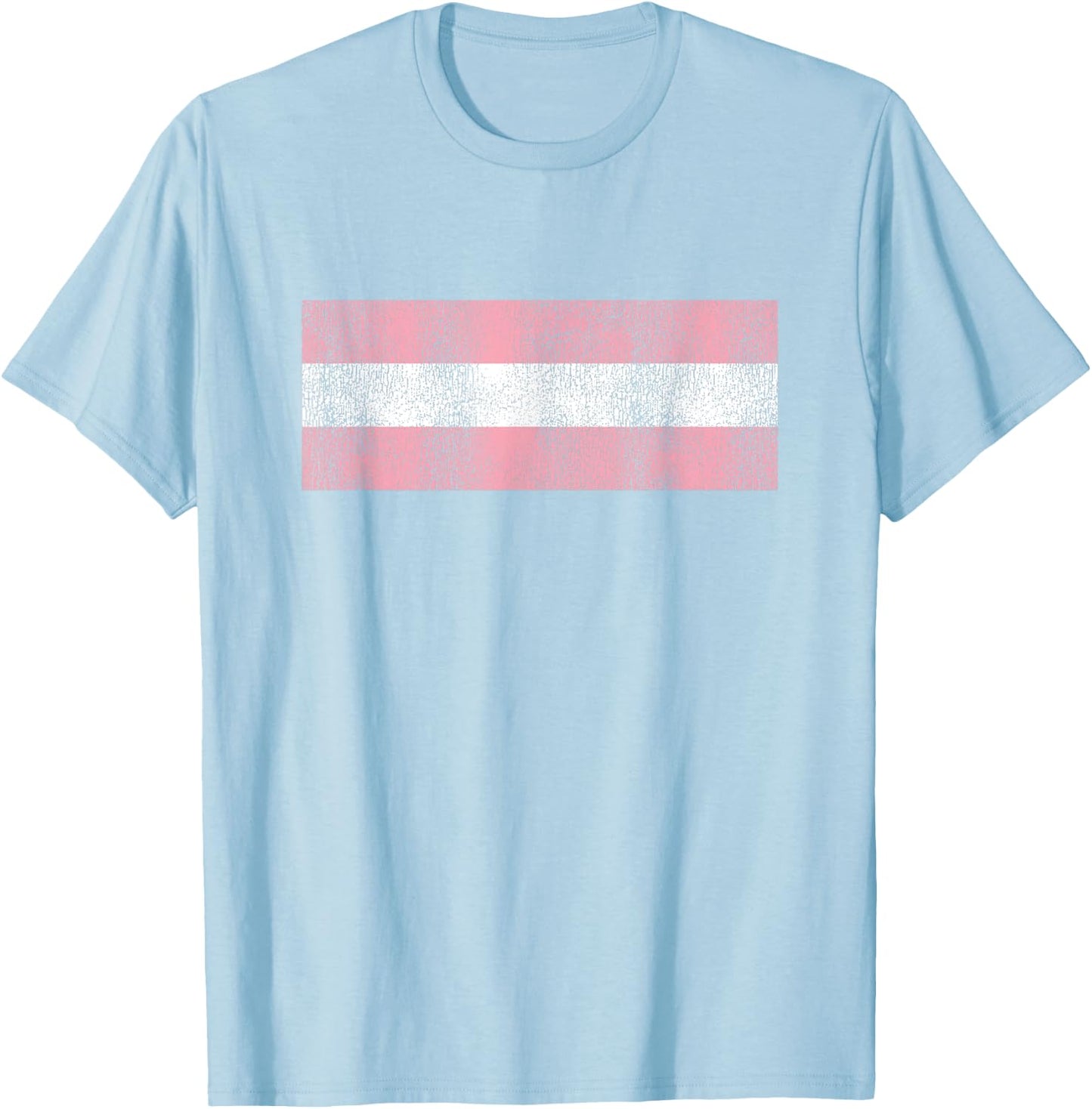 Retro Transgender Pride Flag for Trans Men Women and Kids T-Shirt - T-Shirt | Light Blue