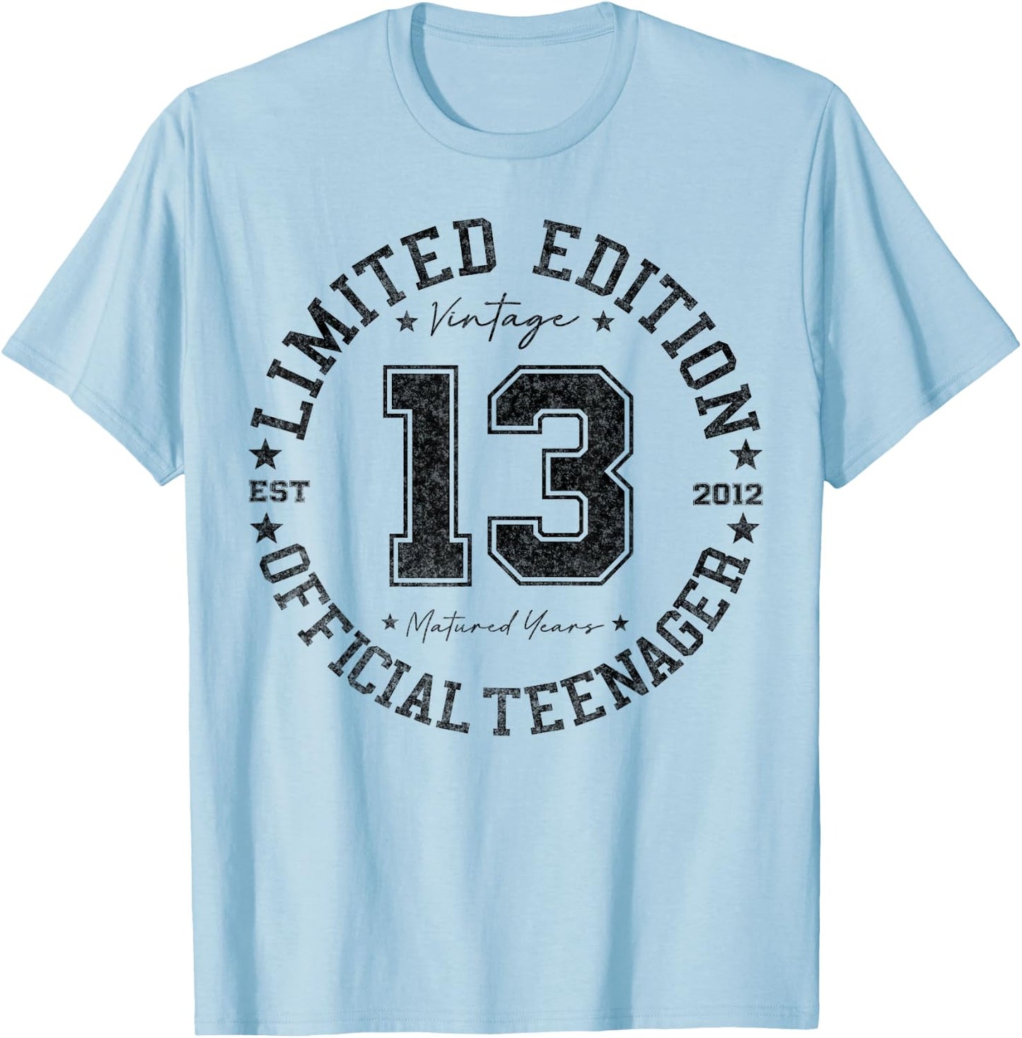 Official Teenager 13 Year Old Gifts Vintage 13th Birthday T-Shirt - T-Shirt | Light Blue