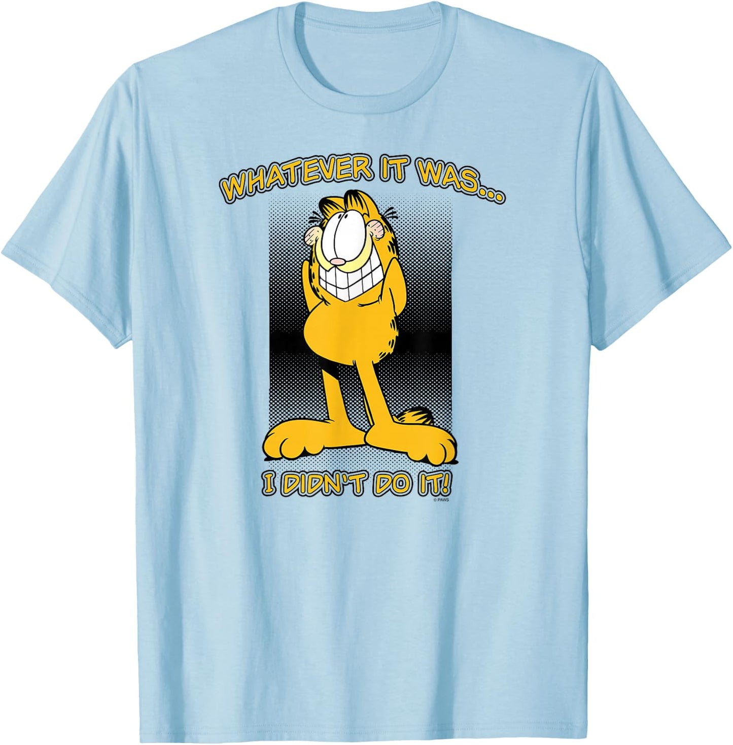 Garfield I Didn't Do It T-Shirt - T-Shirt | Light Blue