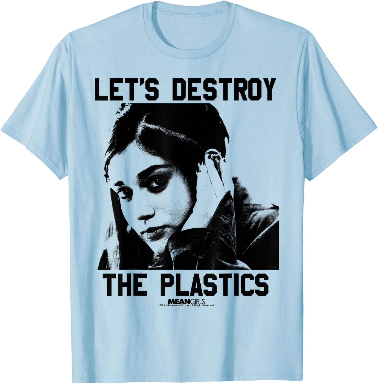 Mean Girls Janis Destroy The Plastics Graphic T-Shirt - T-Shirt | Light Blue