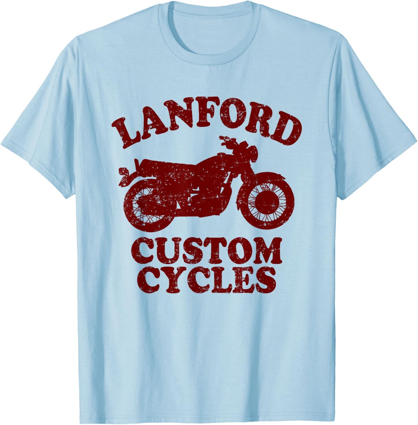 Lanford Custom Cycles T-Shirt - T-Shirt | Light Blue
