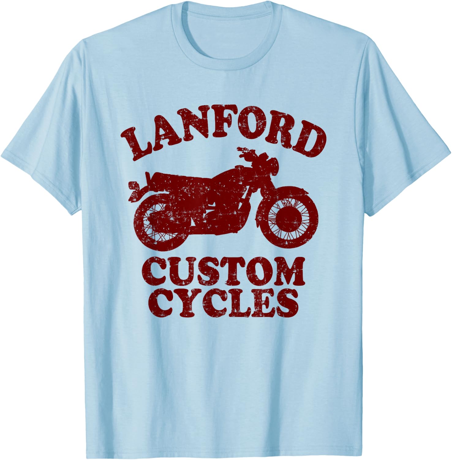 Lanford Custom Cycles T-Shirt - T-Shirt | Light Blue