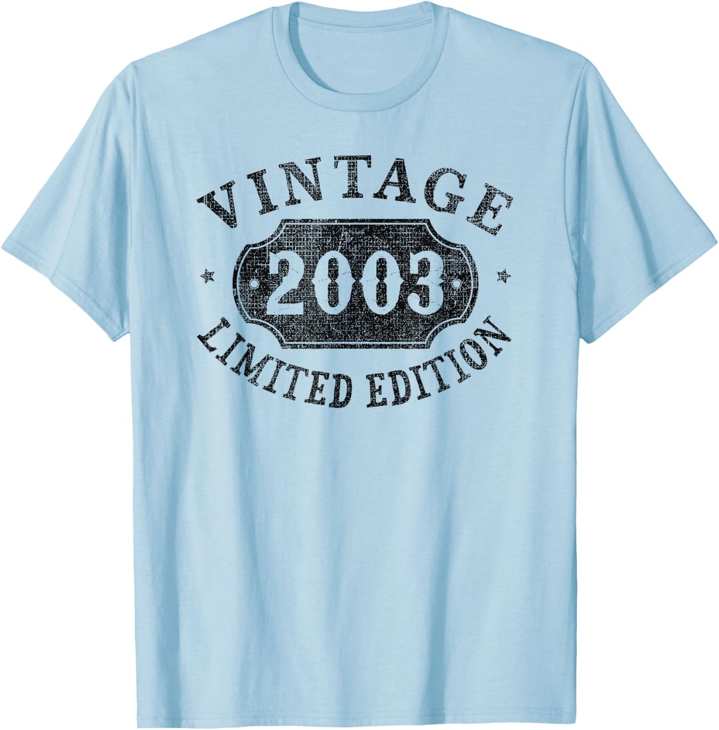 22 year old 22nd Birthday Male Female Him Her Limited 2003 T-Shirt - T-Shirt | Light Blue