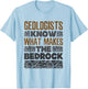 Geology Pun Geologist Bedrock T-Shirt - T-Shirt | Light Blue
