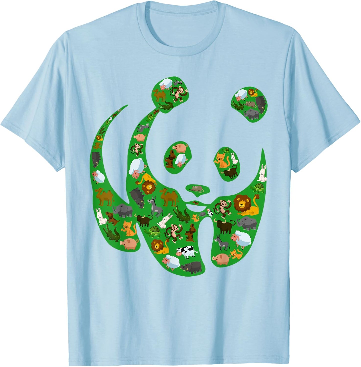 Panda - Wildlife All Animals Need Protection Shirt T-Shirt - T-Shirt | Light Blue