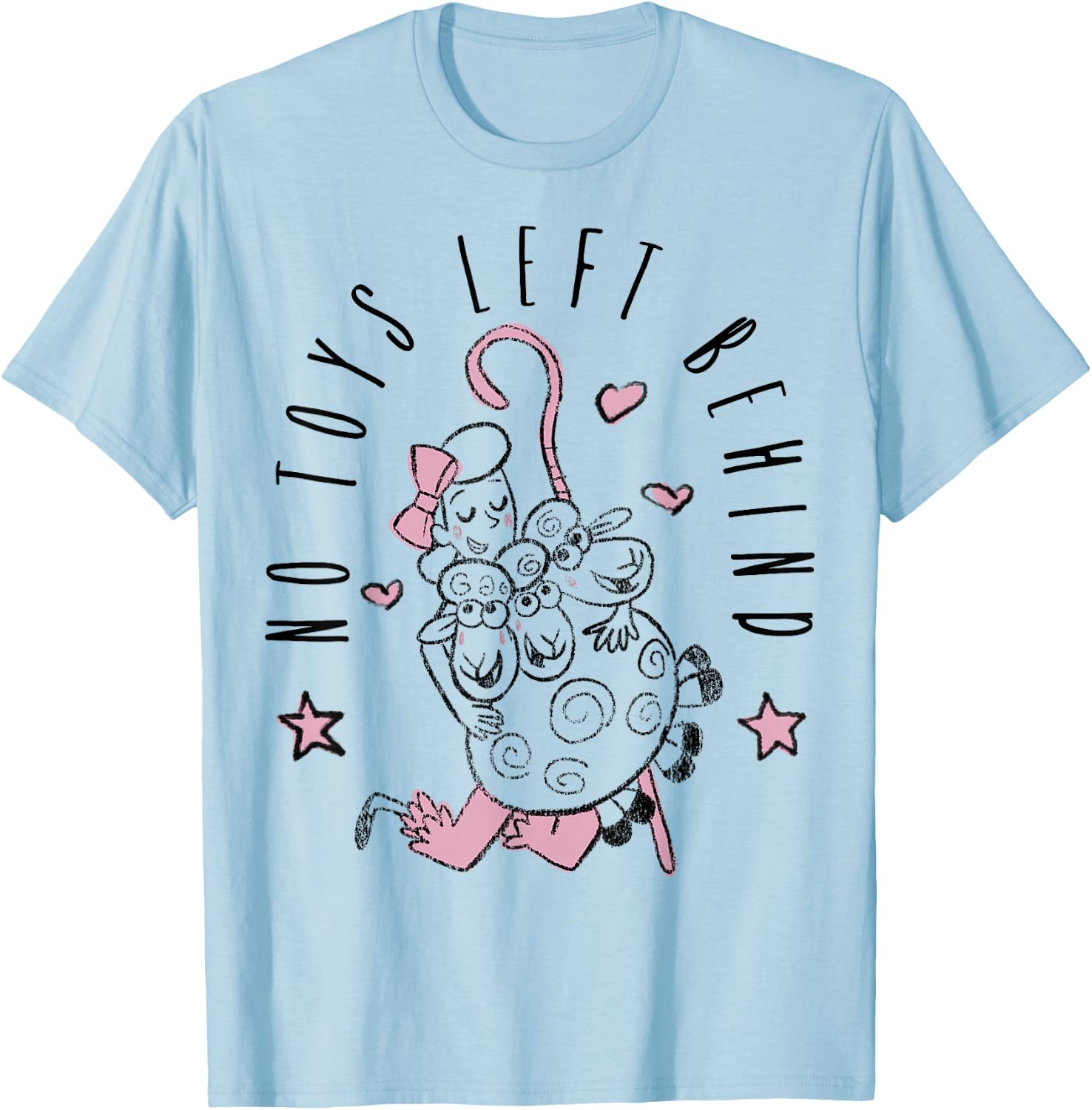 Disney Pixar Toy Story 4 Bo-Peep No Toys Left Behind T-Shirt - T-Shirt | Light Blue