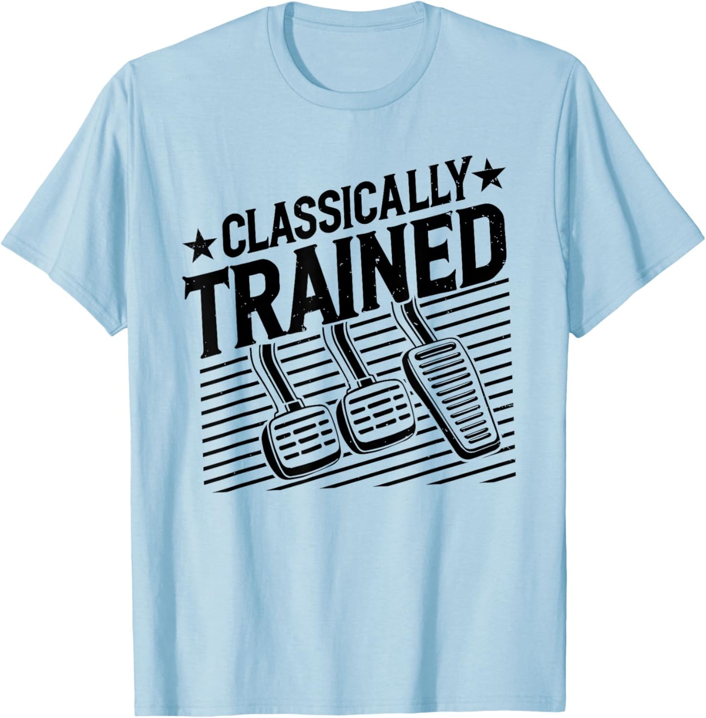 Classically Trained Funny Gear Manual Transmission Driver T-Shirt - T-Shirt | Light Blue
