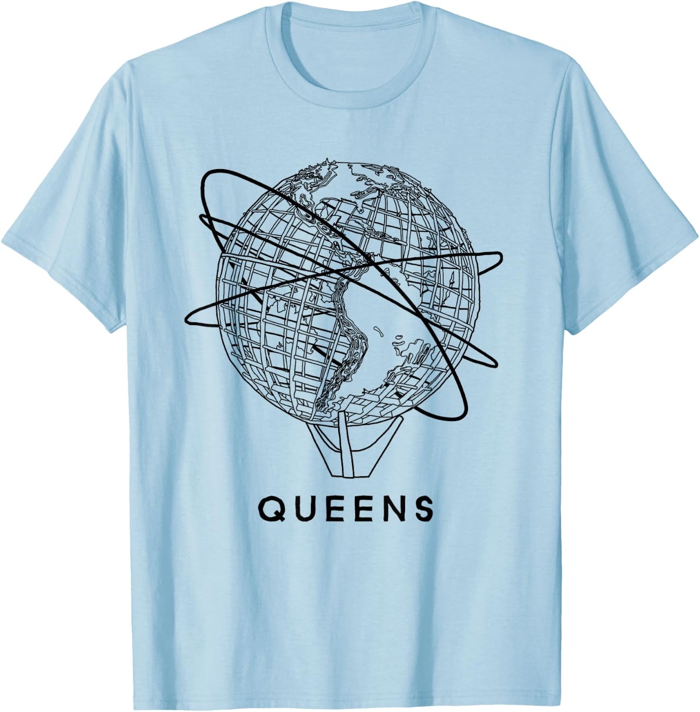Queens New York Unisphere T-Shirt - T-Shirt | Light Blue