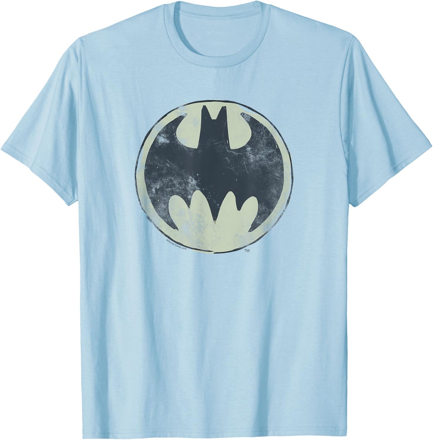 Batman Old Time Logo T Shirt T-Shirt - T-Shirt | Light Blue