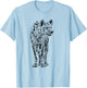 Spotted Hyena Wildlife Design for Hyena Fans T-Shirt - T-Shirt | Light Blue