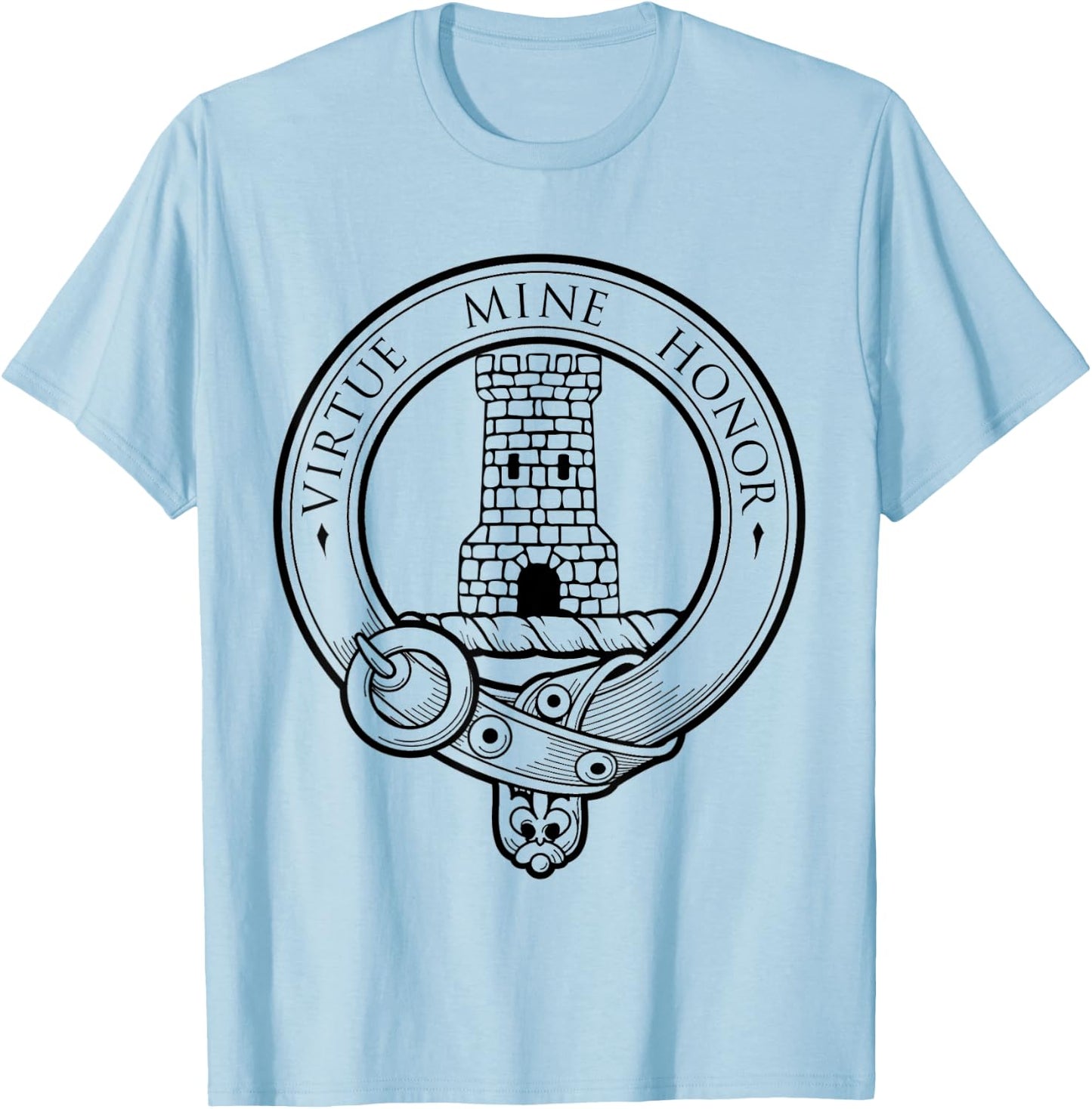 Clan Maclean Scottish Highland Scotland Surname T-Shirt - T-Shirt | Light Blue