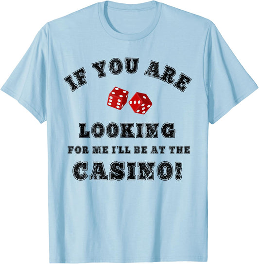 Casino Shirt Funny Cruise Ship Accessories Boat T-Shirt - T-Shirt | Light Blue