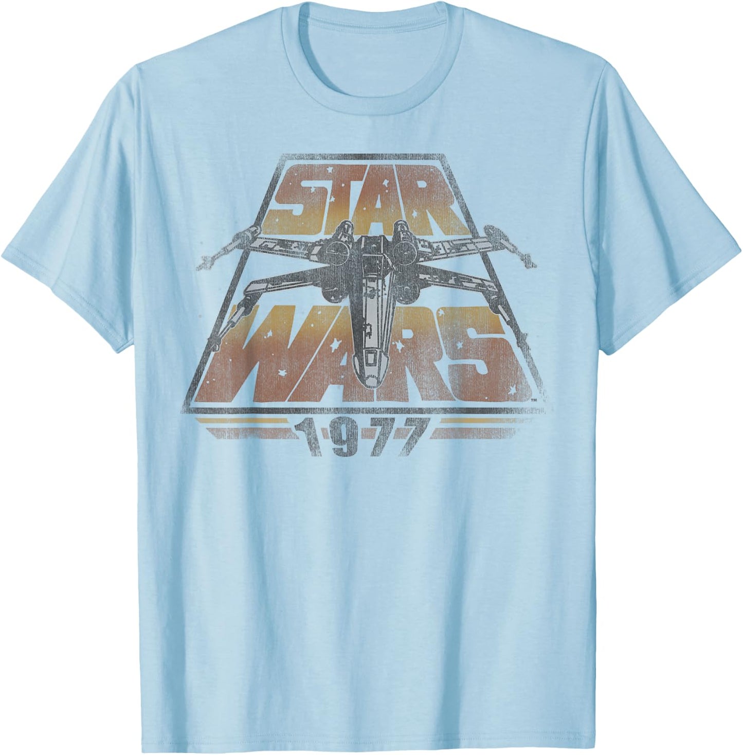Star Wars 1977 Vintage X-Wing Logo T-Shirt - T-Shirt | Light Blue
