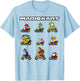 Nintendo Mario Kart Racers Ready Line-Up Graphic Small T-Shirt - T-Shirt | Light Blue