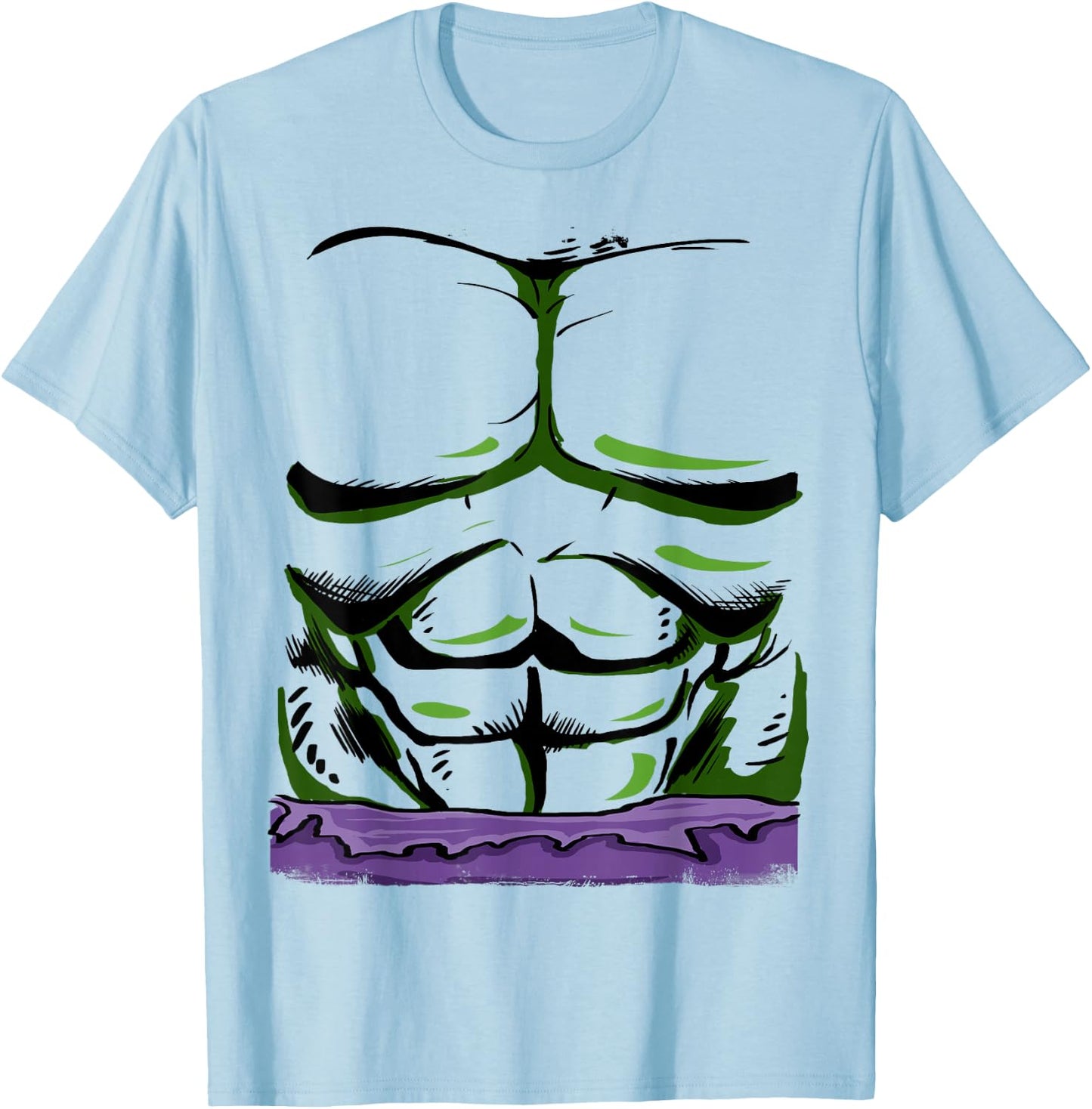 Marvel Incredible Hulk Halloween Costume Small T-Shirt - T-Shirt | Light Blue