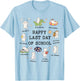 Happy Last Day School Cats T-Shirt - T-Shirt | Light Blue