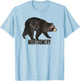Montgomery, Vermont Black Bear T-Shirt - T-Shirt | Light Blue