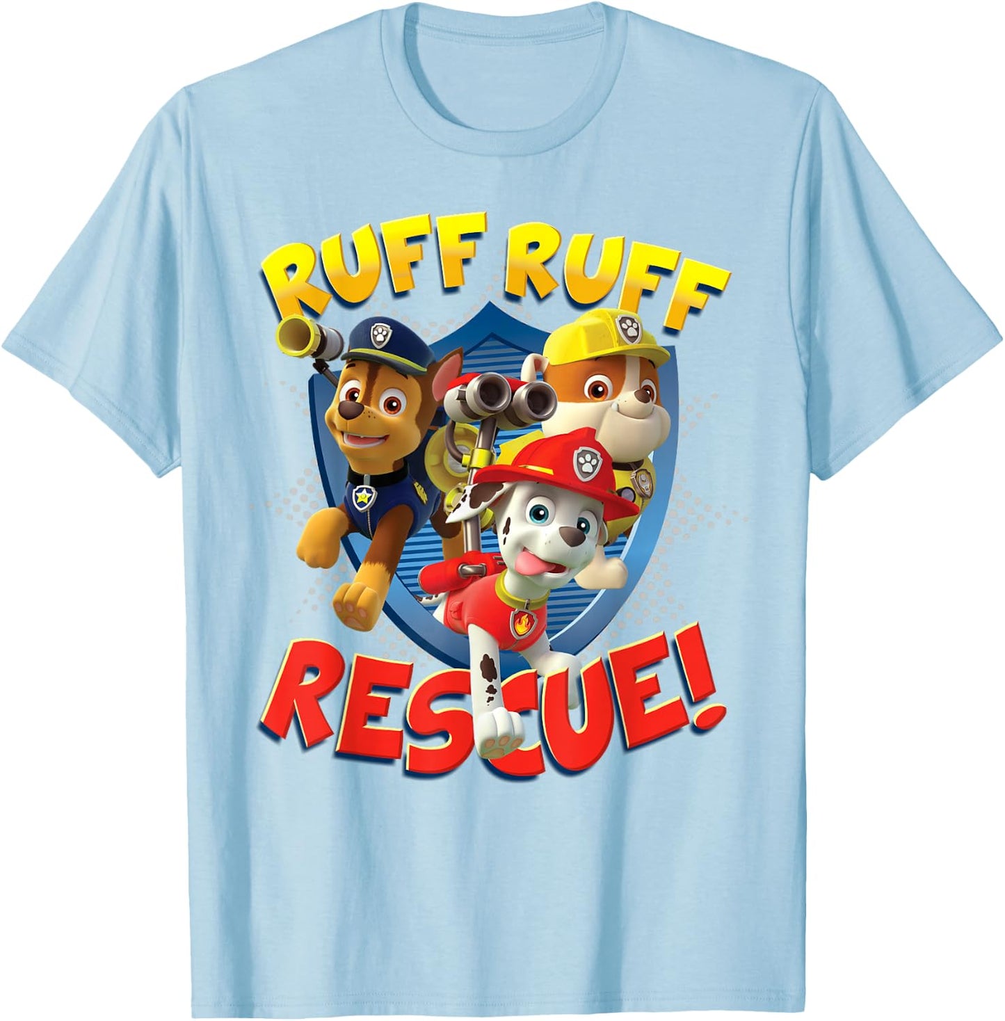 PAW Patrol Ruff Ruff Rescue! T- Shirts T-Shirt - T-Shirt | Light Blue