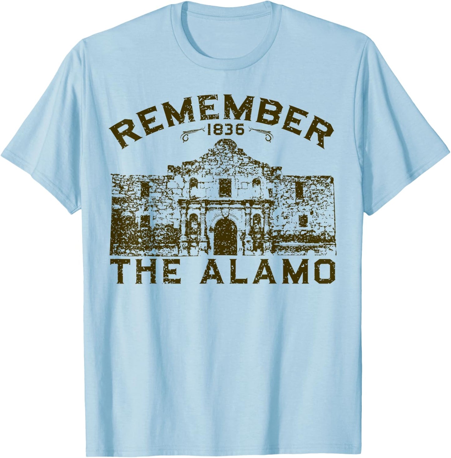 Remember The Alamo Souvenir History San Antonio Texas T-Shirt - T-Shirt | Light Blue