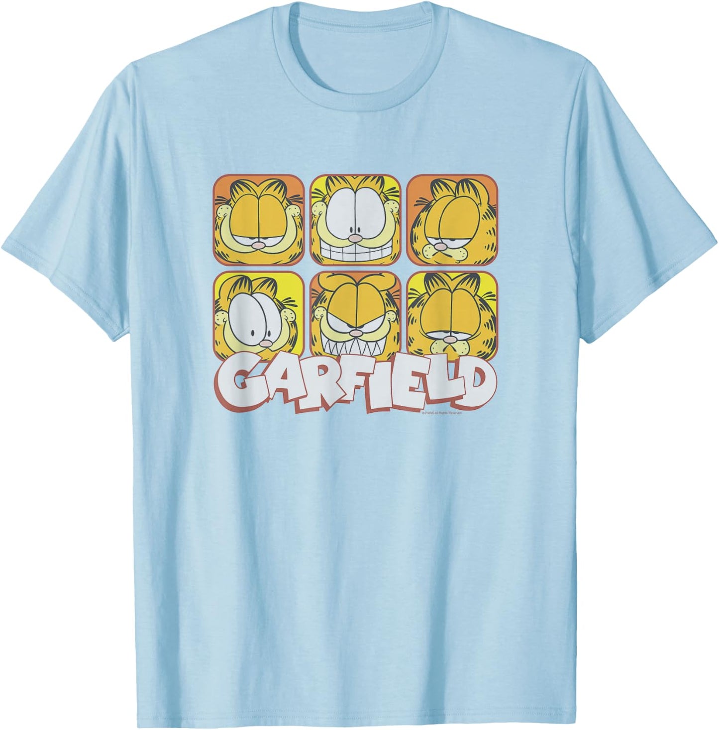 Garfield -Adults & Kids T-Shirt - T-Shirt | Light Blue