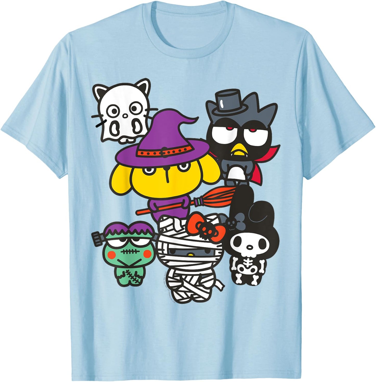 Hello Sanrio Characters Halloween Costumes T-Shirt - T-Shirt | Light Blue