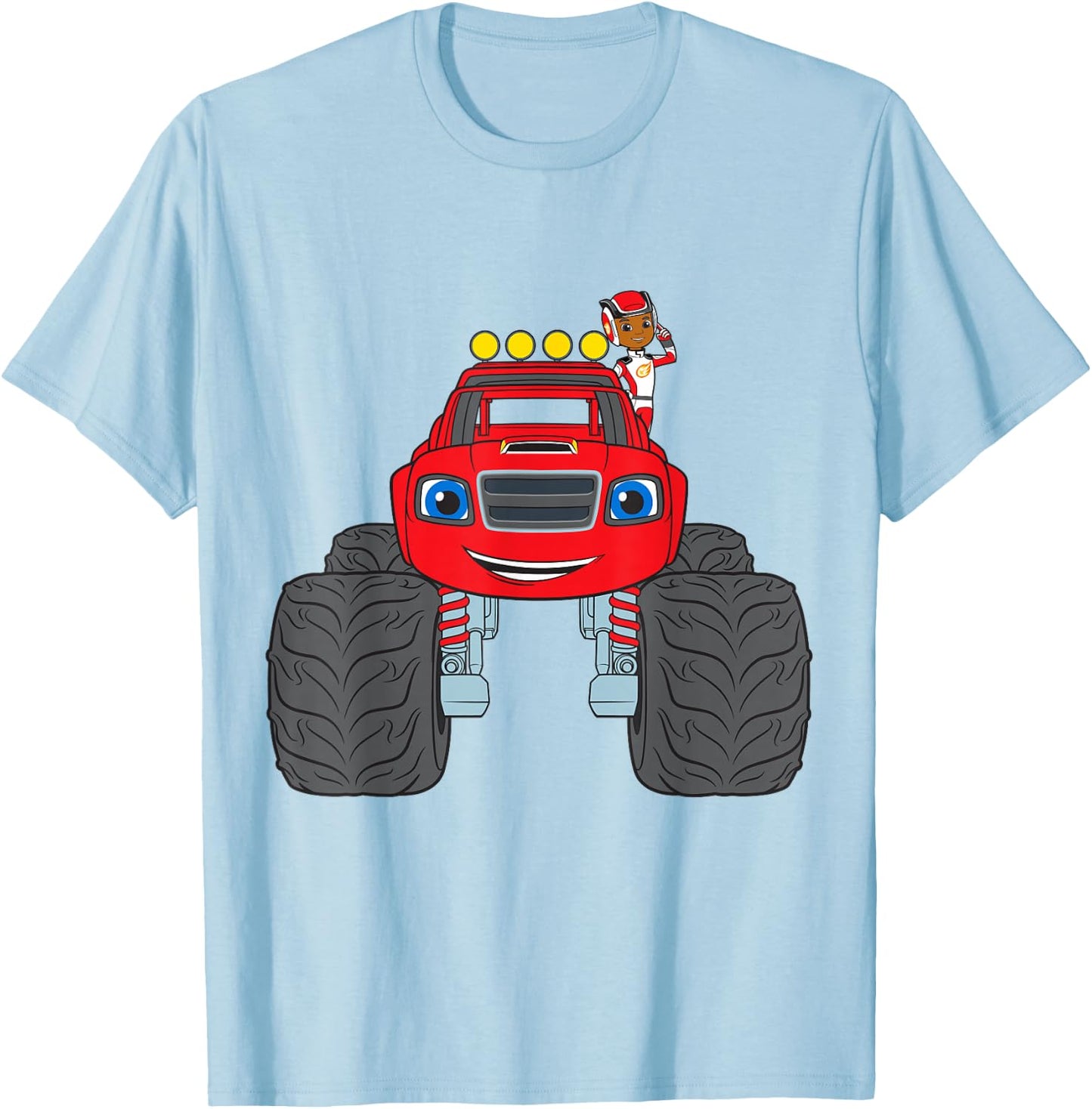 Blaze & The Monster Machines ( AJ & Blaze) Group T-Shirt - T-Shirt | Light Blue