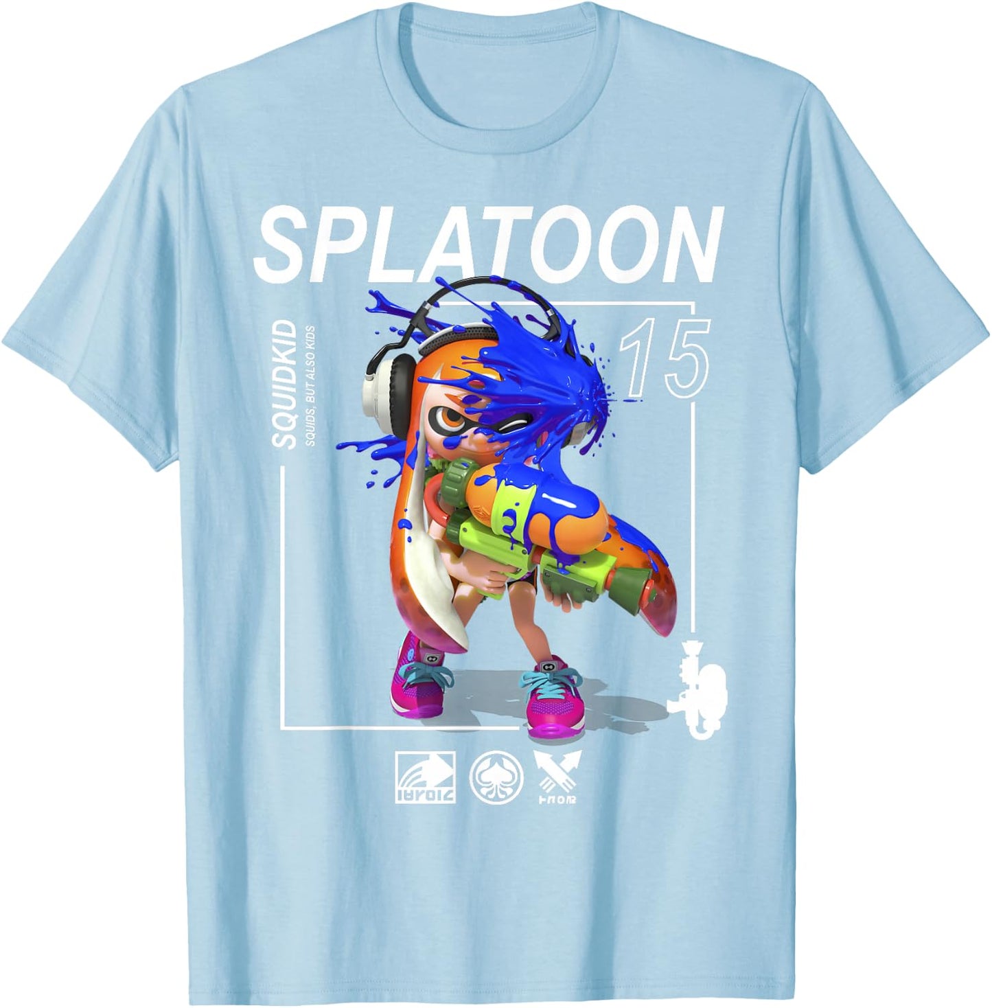 Nintendo Splatoon Squids But Also Kids Graphic T-Shirt - T-Shirt | Light Blue