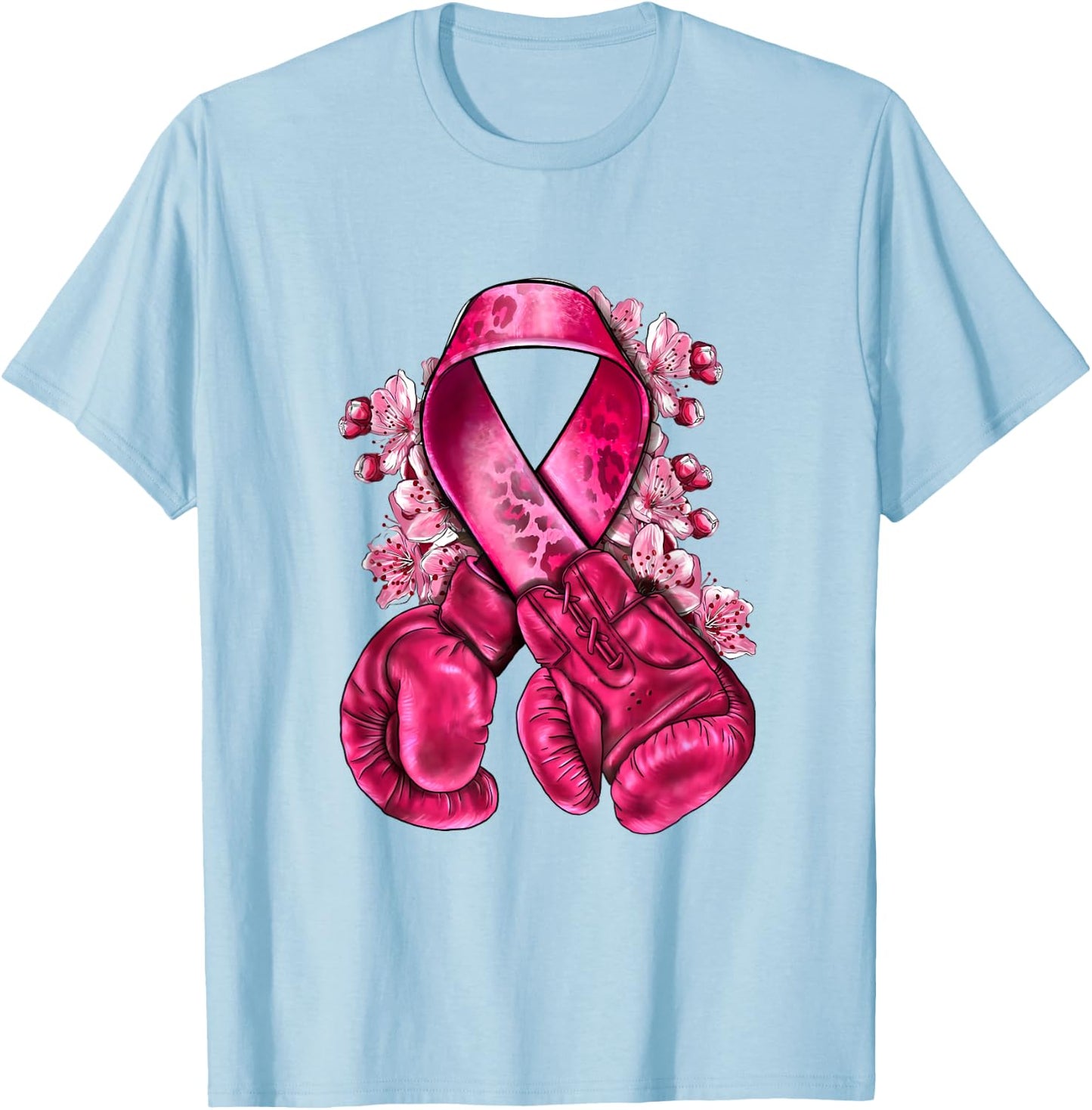 Breast cancer shirt, cancer t shirt, breast cancer awareness T-Shirt - T-Shirt | Light Blue
