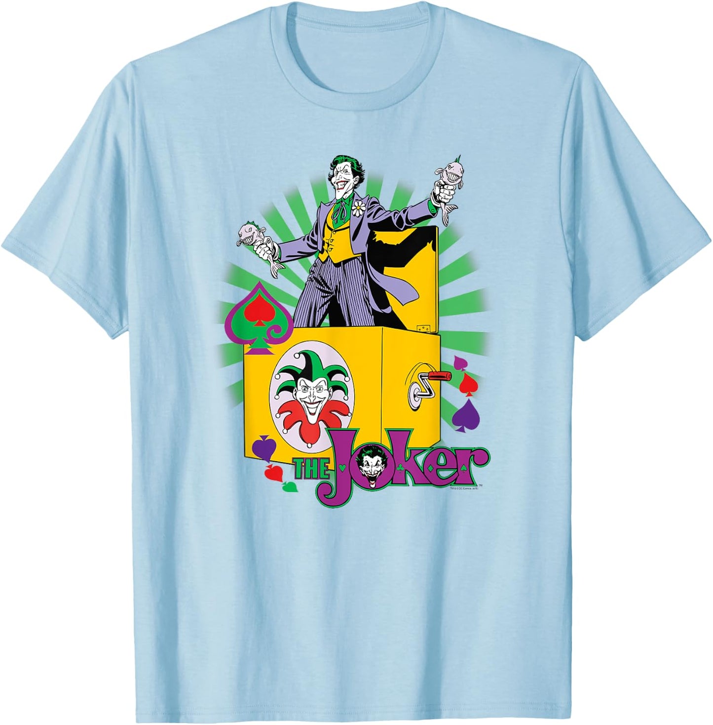 Batman the Joker These Fish are Loaded T-Shirt - T-Shirt | Light Blue