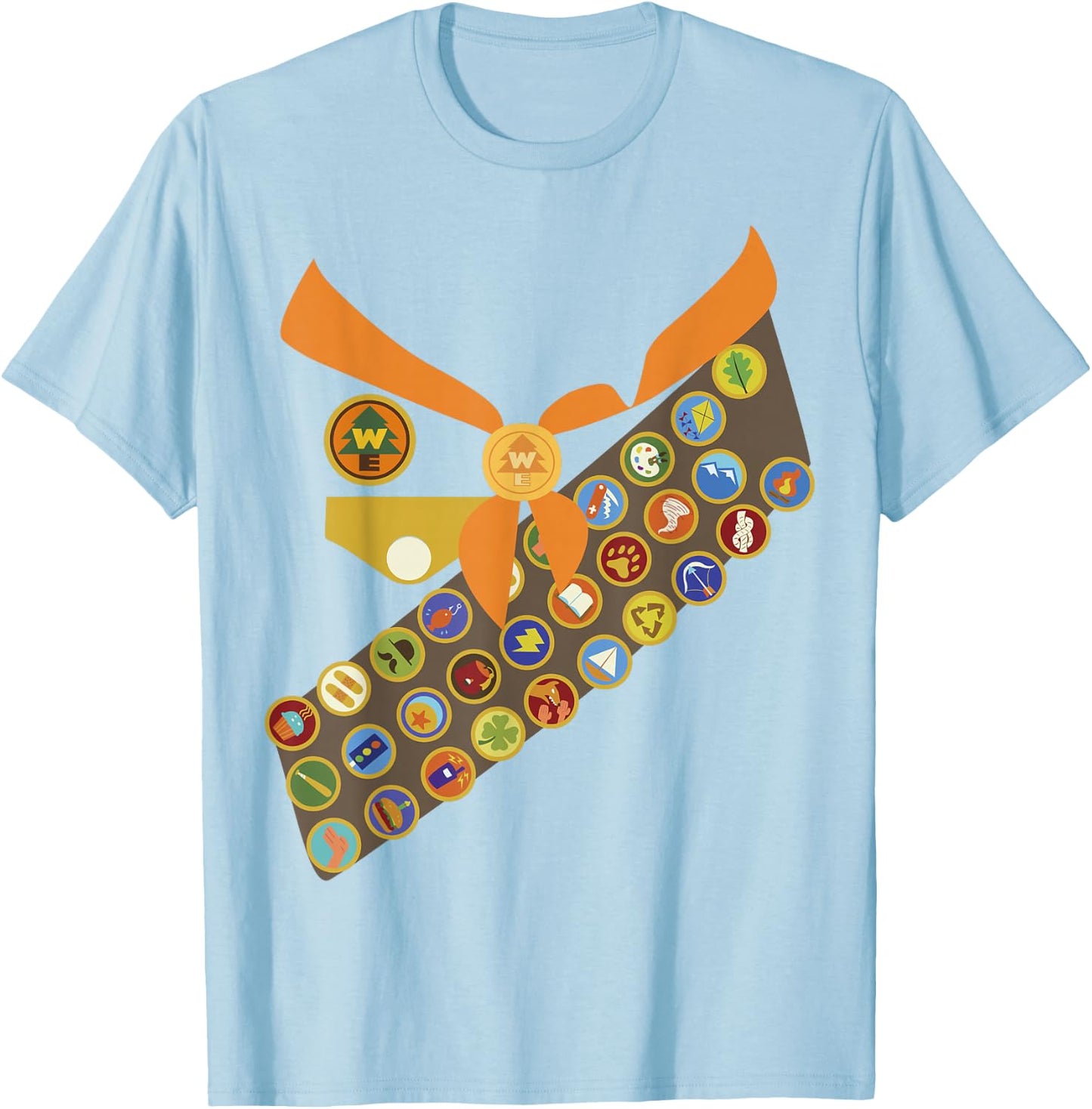 Disney Pixar Up Wilderness Explorer Costume Halloween T-Shirt - T-Shirt | Light Blue