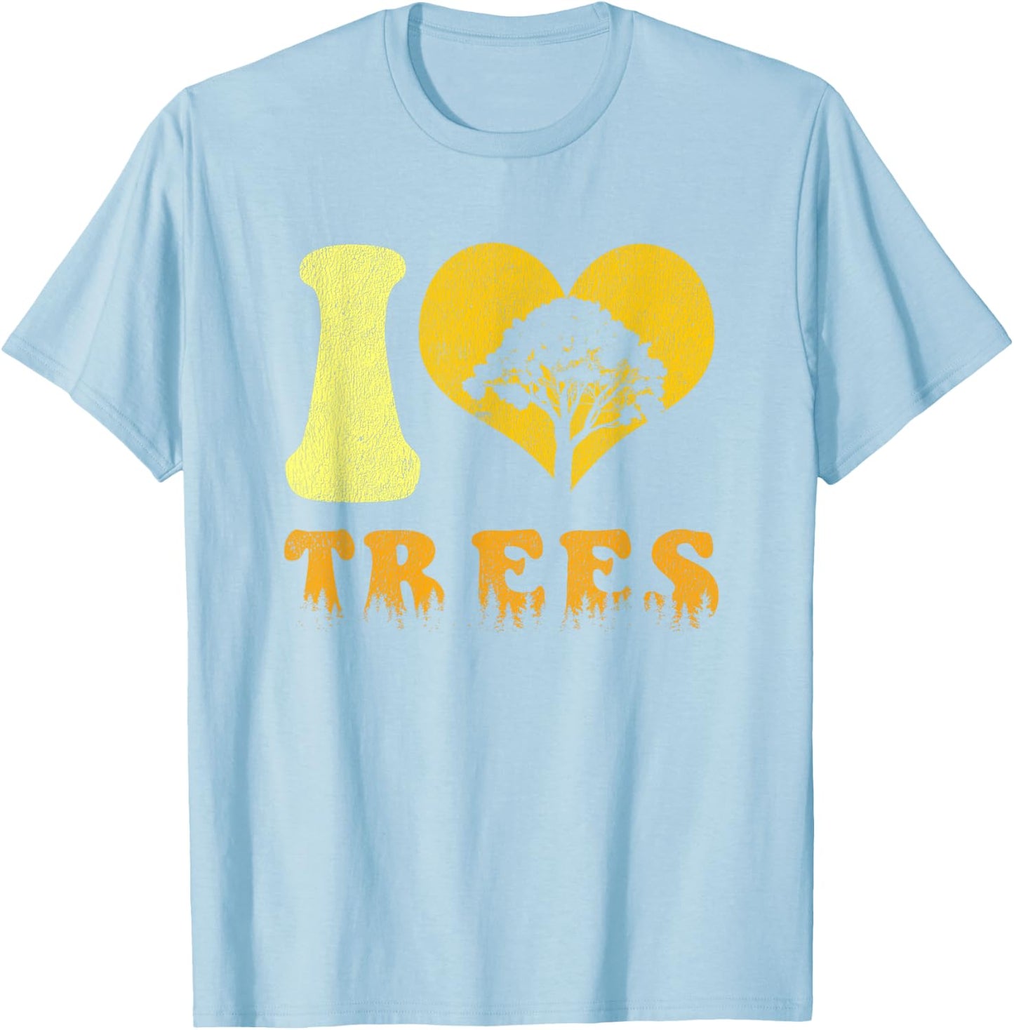 Vintage Earth Day Shirt I Love Trees Teacher Men Women Girls Kids T-Shirt - T-Shirt | Light Blue