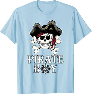 Pirate Boy Pirate T-Shirt - T-Shirt | Light Blue