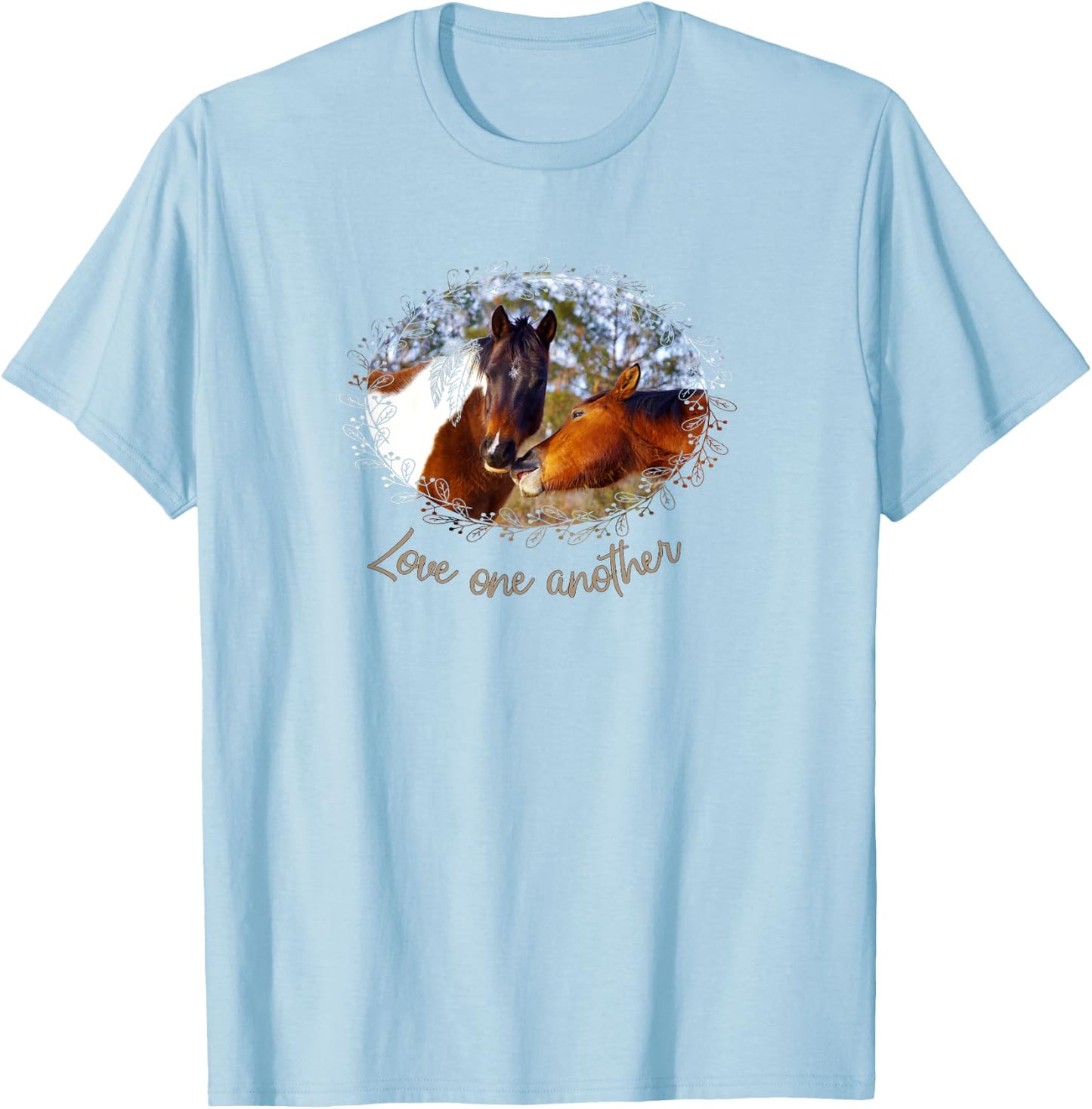 Paint Horse - Love one another T-Shirt - T-Shirt | Light Blue