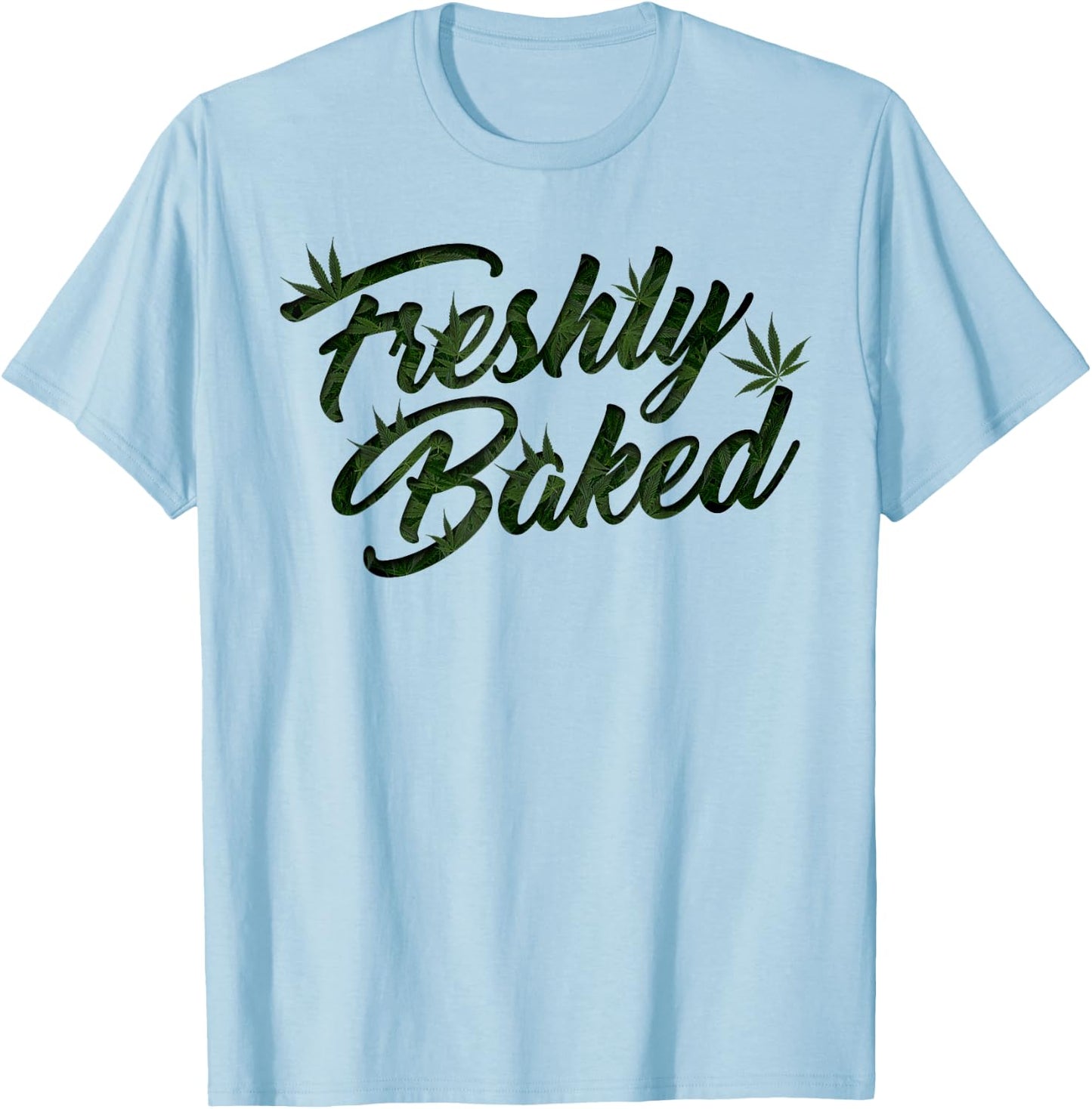 THC Freshly Baked Cannabis Medical Marijuana T-Shirt - T-Shirt | Light Blue