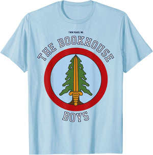 Twin Peaks Bookhouse Boys Circle Logo Graphic T-Shirt - T-Shirt | Light Blue