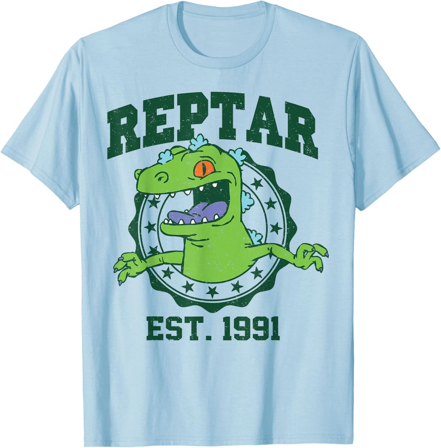 Nickelodeon Reptar Est 1991 T-Shirt - T-Shirt | Light Blue