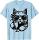 Vintage Cat Funny Mimosa Women T-Shirt - T-Shirt | Light Blue