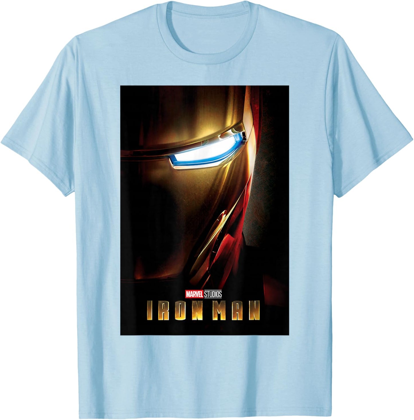 Marvel Studios Iron Man Movie Poster Graphic T-Shirt - T-Shirt | Light Blue