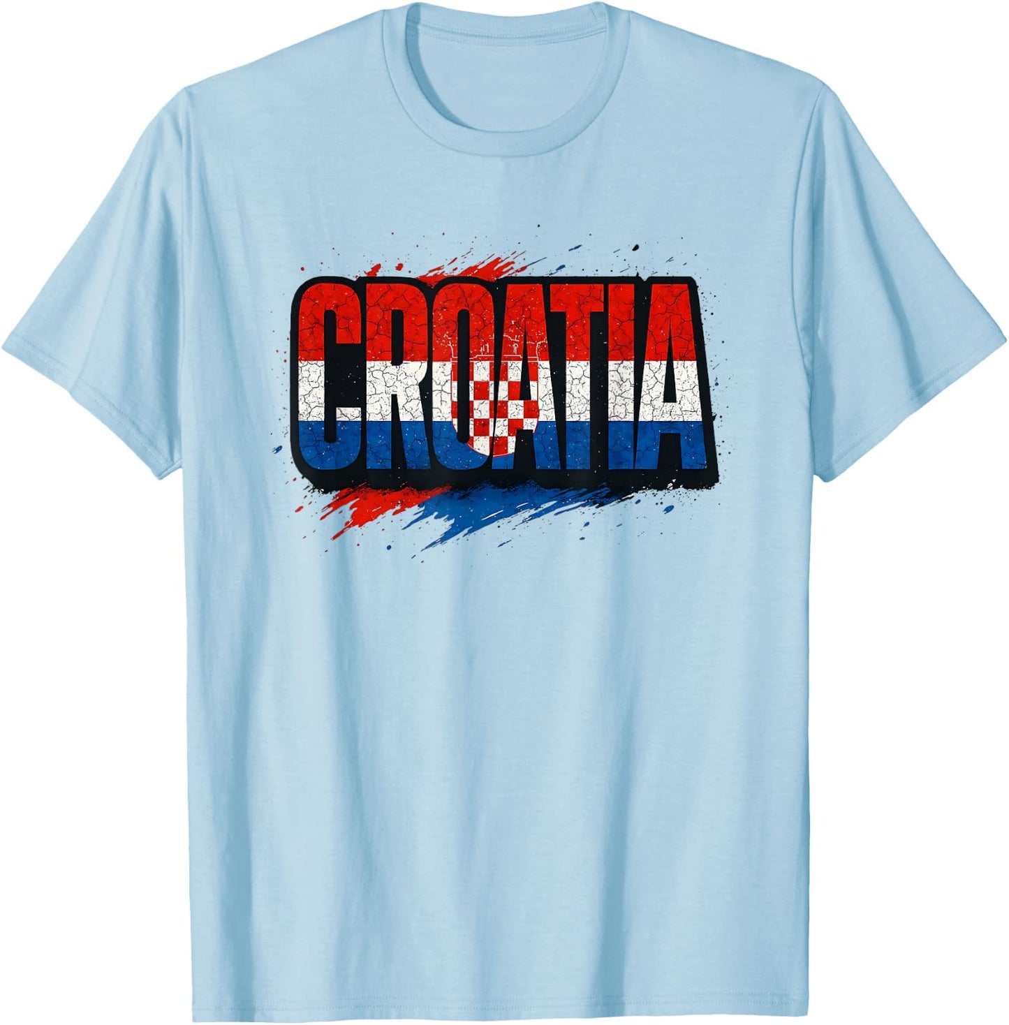 Croatia , Croatian map, Croatia Shirts T-Shirt - T-Shirt | Light Blue