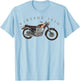 Vintage British Biker T Shirt T-Shirt - T-Shirt | Light Blue