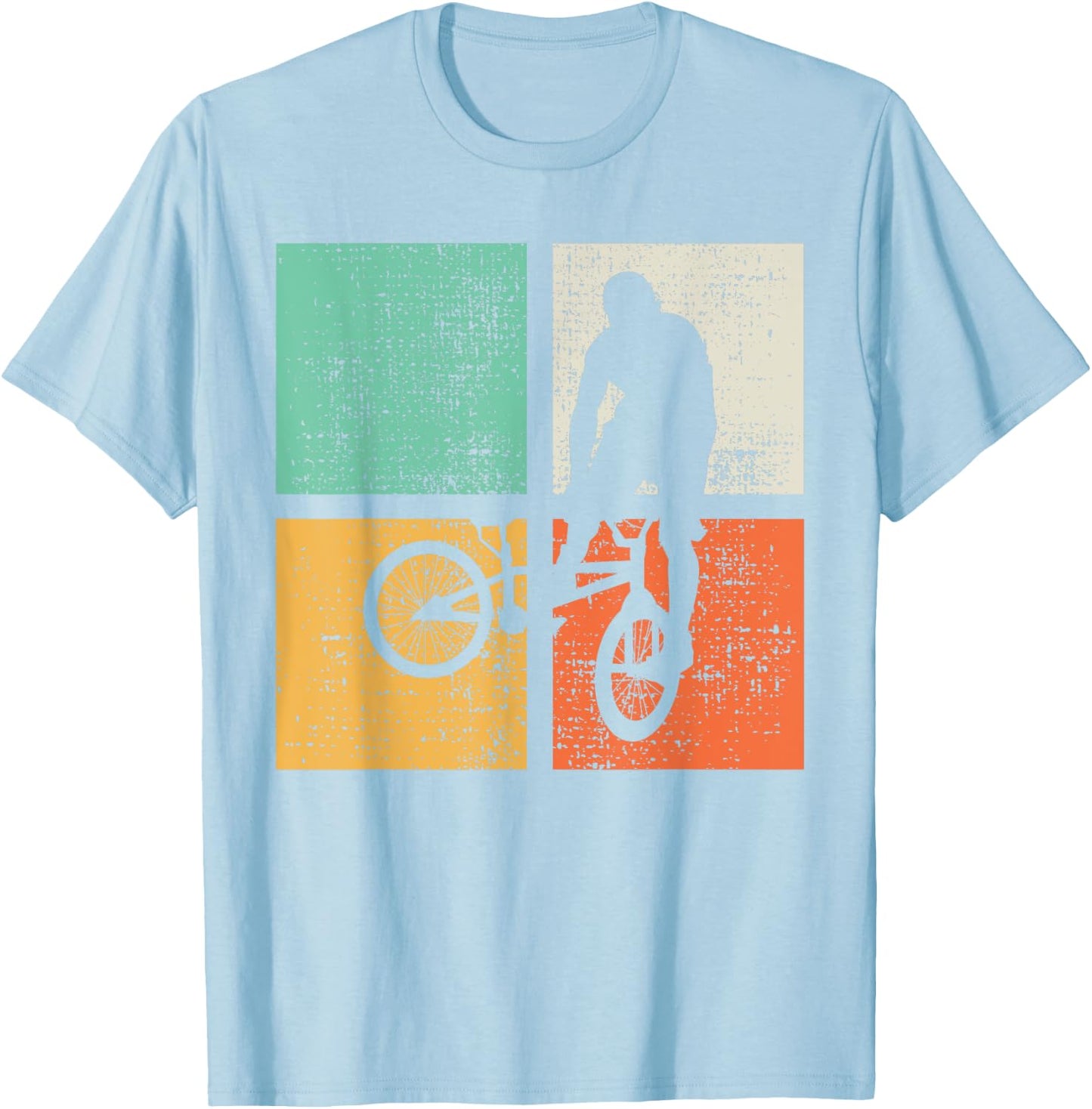 BMX Retro Vintage Bike Rider Gift T-Shirt - T-Shirt | Light Blue