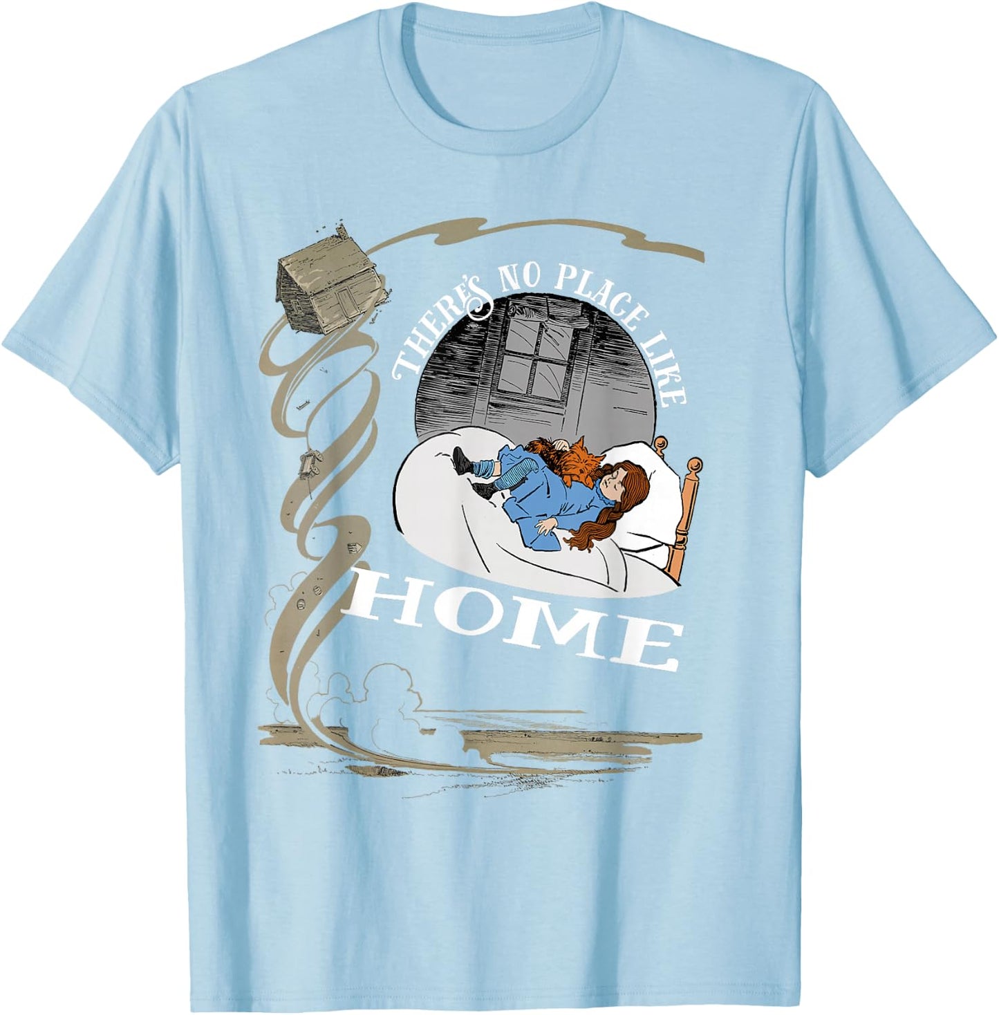 Pink Dorothy Toto Wizard of OZ Shirt-Twister to OZ T-Shirt - T-Shirt | Light Blue