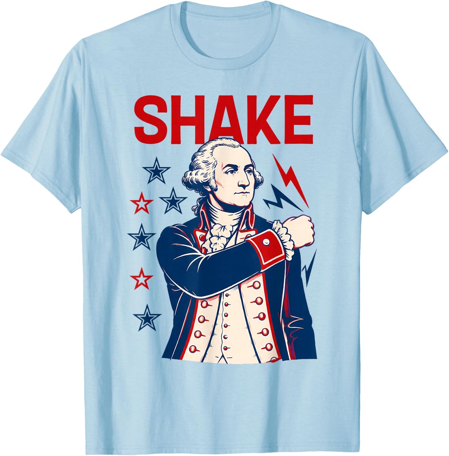 Funny Shake and Bake 4th of July Couple Matching T-Shirt - T-Shirt | Light Blue