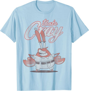 Spongebob SquarePants That's Cray Mr. Crabs T-Shirt - T-Shirt | Light Blue