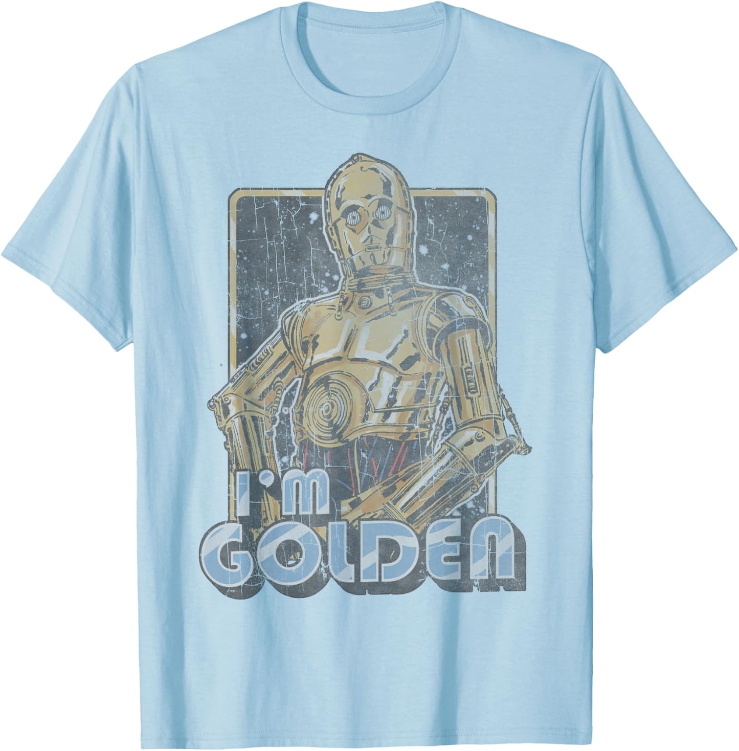 Star Wars C-3PO I'm Golden Pose Graphic T-Shirt - T-Shirt | Light Blue